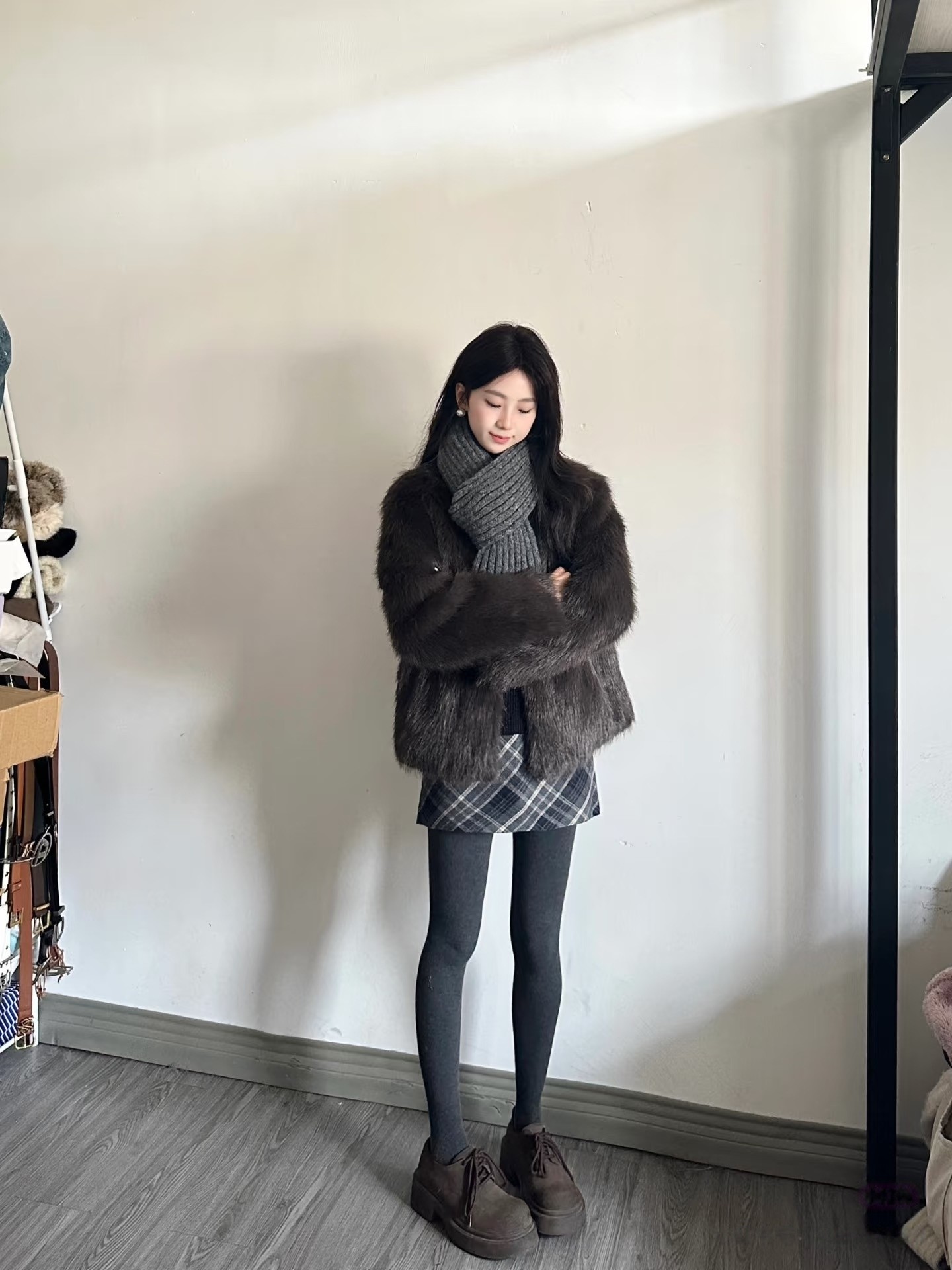 【竖纹爆款】韩式露思同款秋冬女士打底裤袜美腿打底裤女冬款加绒