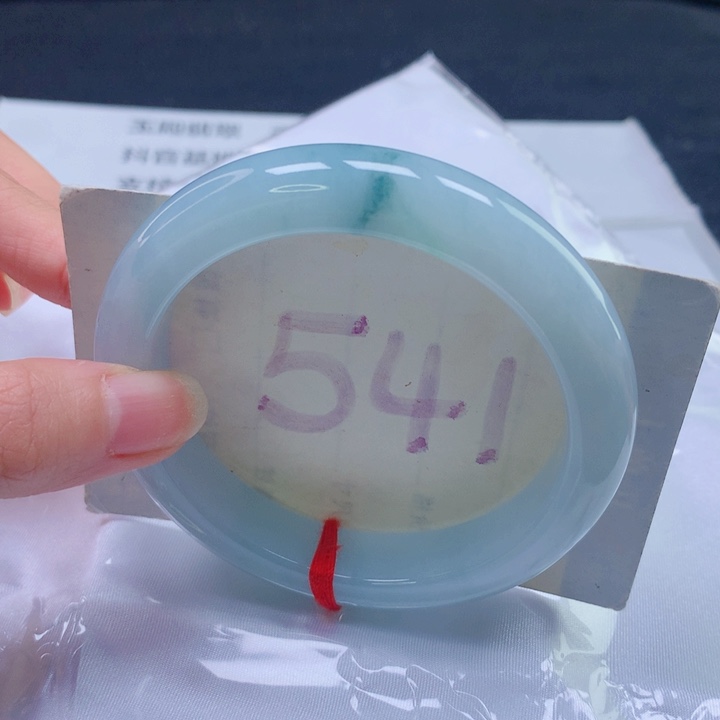 翡翠未镶嵌手镯圈口5859