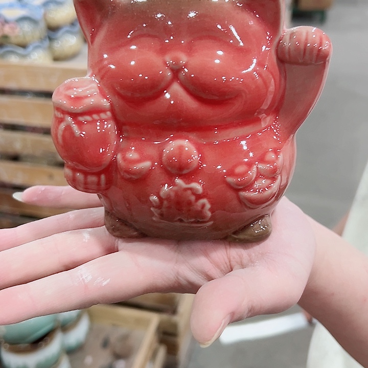 有孔.凑满10元发货多肉陶瓷花盆！