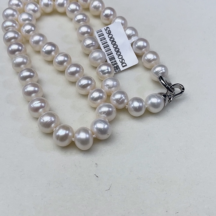 颈饰淡水珍珠未镶嵌卡10➕高品捡漏极光白炫粉彩