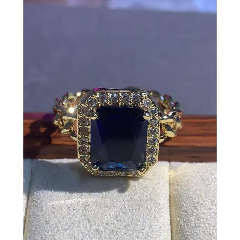 【ANNA严选】时尚精美高级精美蓝钻戒指F021-1