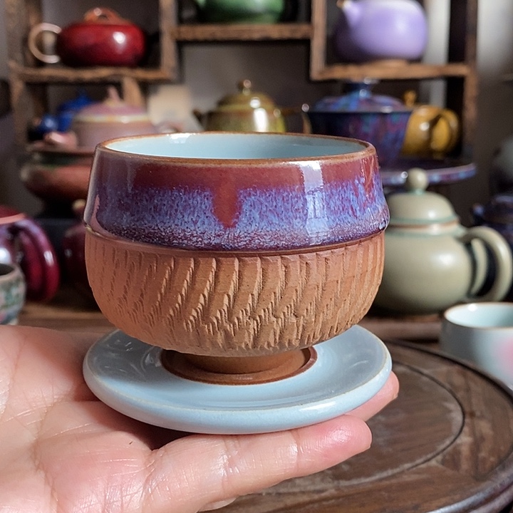 闲**致中国神后钧瓷茶具处理