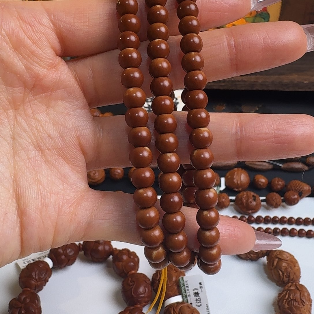 橄榄核手串/手链108核尖