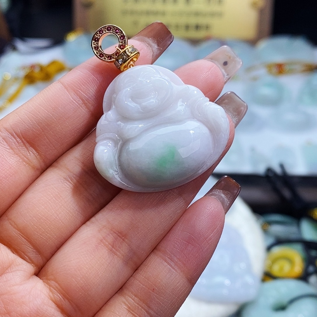 翡翠未镶嵌毛衣链3711