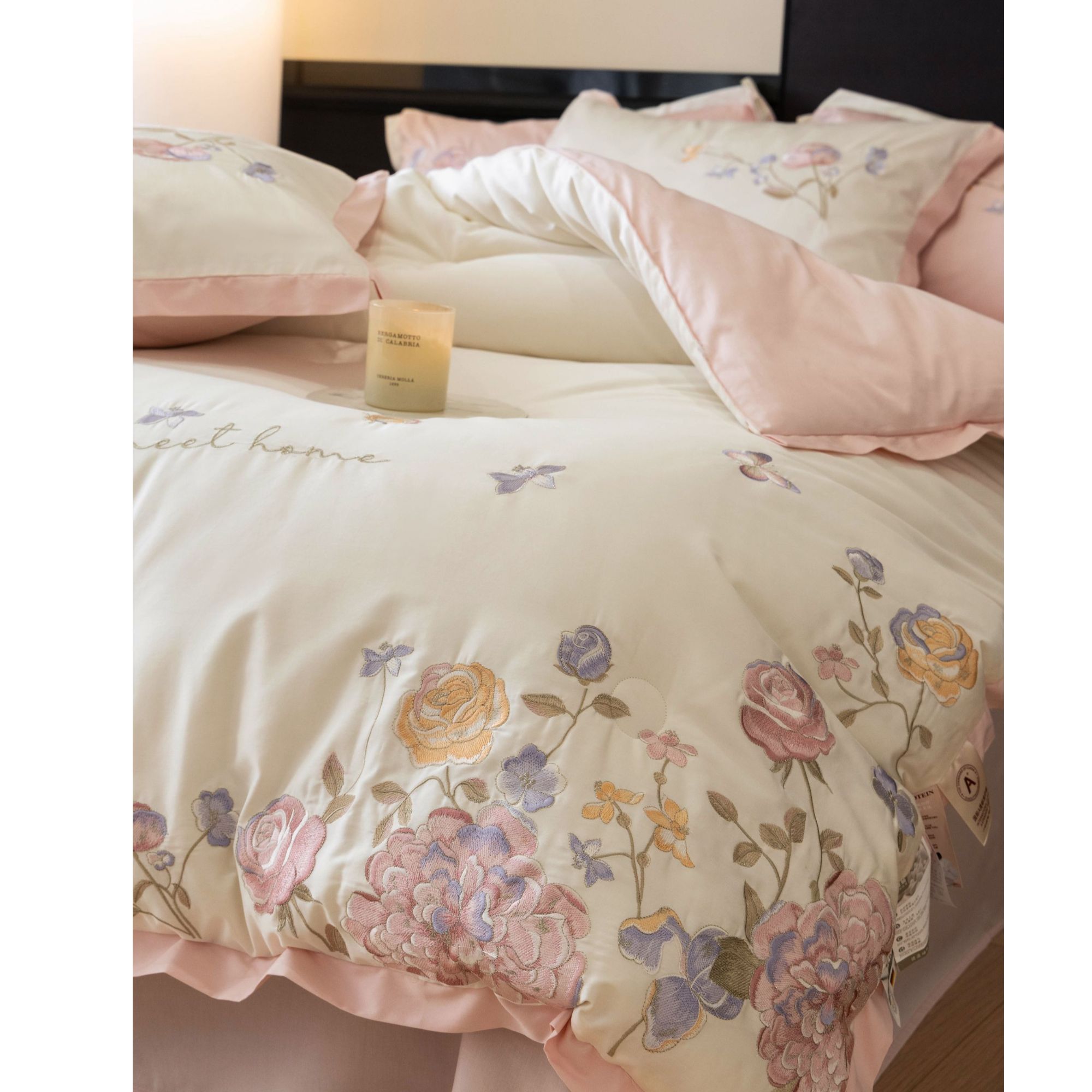 【实体高定】精美法式纯刺绣保暖冬被 超保暖系列！ GS玫瑰花园1