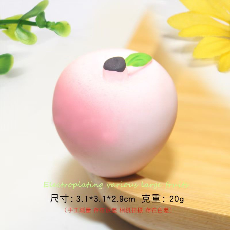 【手感漆】仿真水果柿子苹果草莓粉色diy摆件秋冬新年摆件