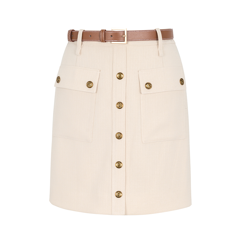 【直播专享】商场同款A字版时尚小复古休闲短裙N174A32040