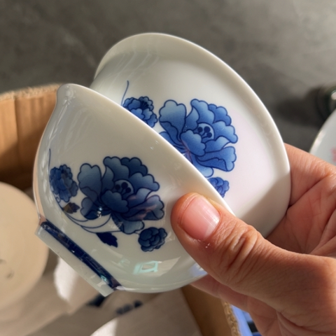 其他瓷4寸茶碗两个定制款