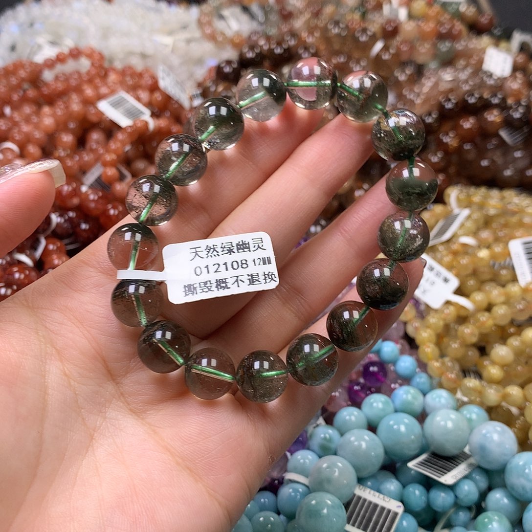 未镶嵌手链水晶木*子，