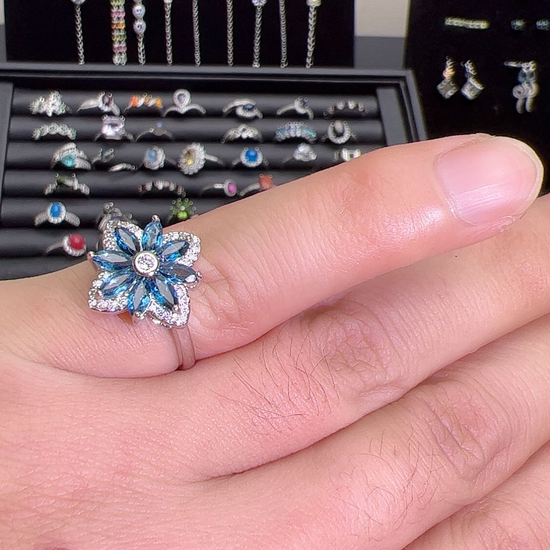 紫晶珠宝半成品银S925镶嵌