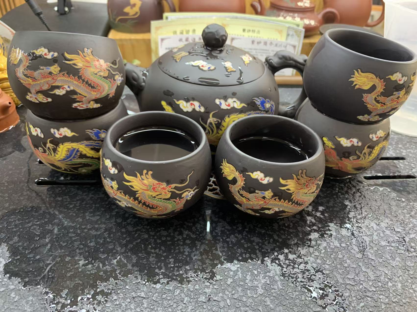 家用龙凤凤鸣壶大容量500CC