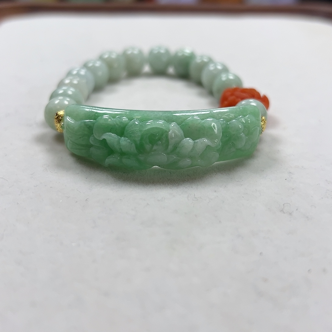 翡翠未镶嵌手链手牌