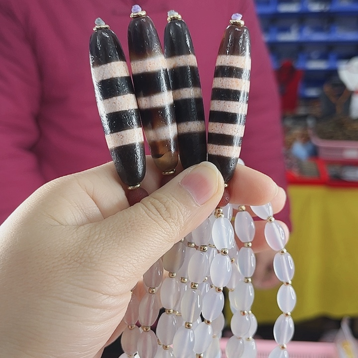 玛瑙项链未镶嵌丅99线珠项链发其一