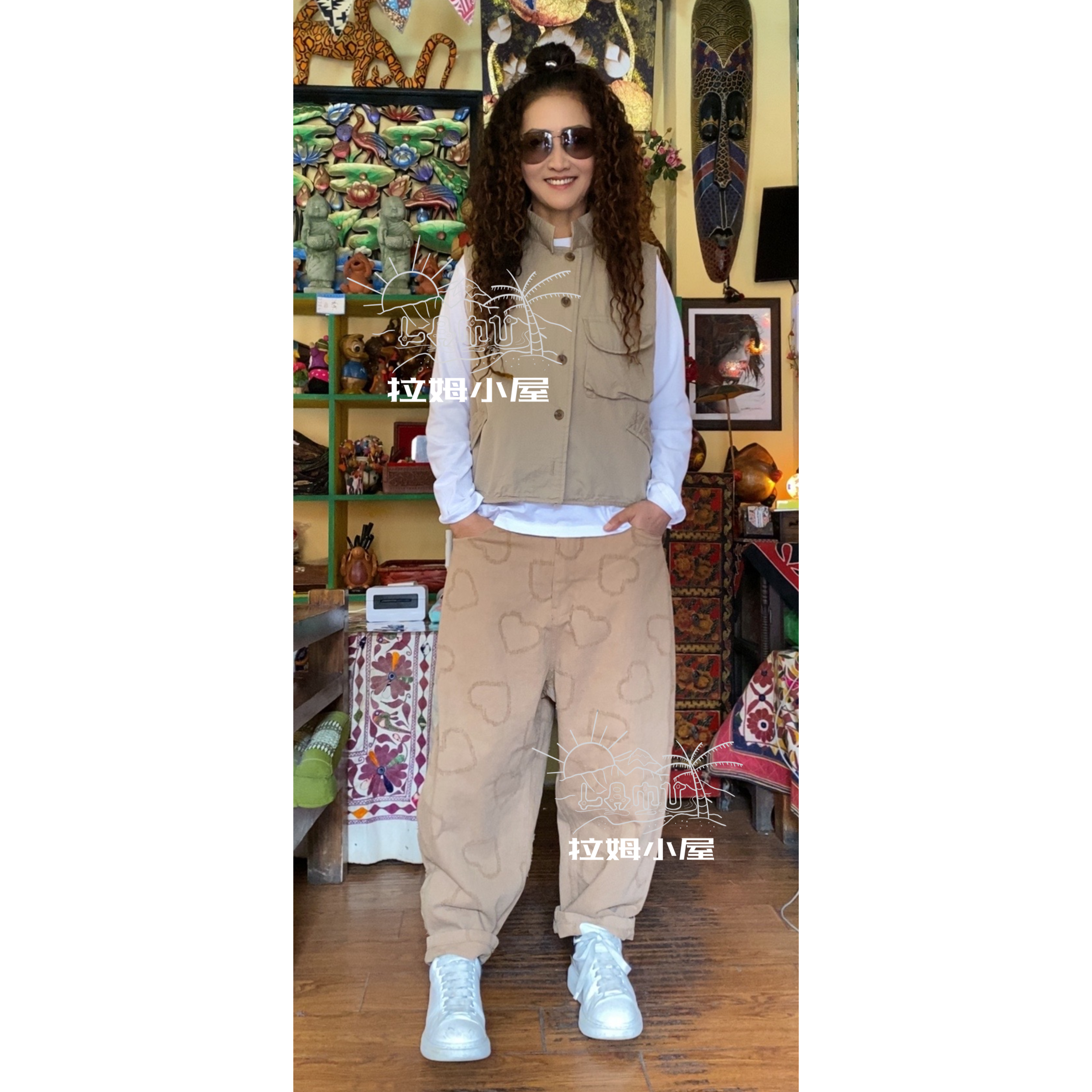 拉姆小屋 人气款 百搭立领单层马甲时尚外搭 韩国制造