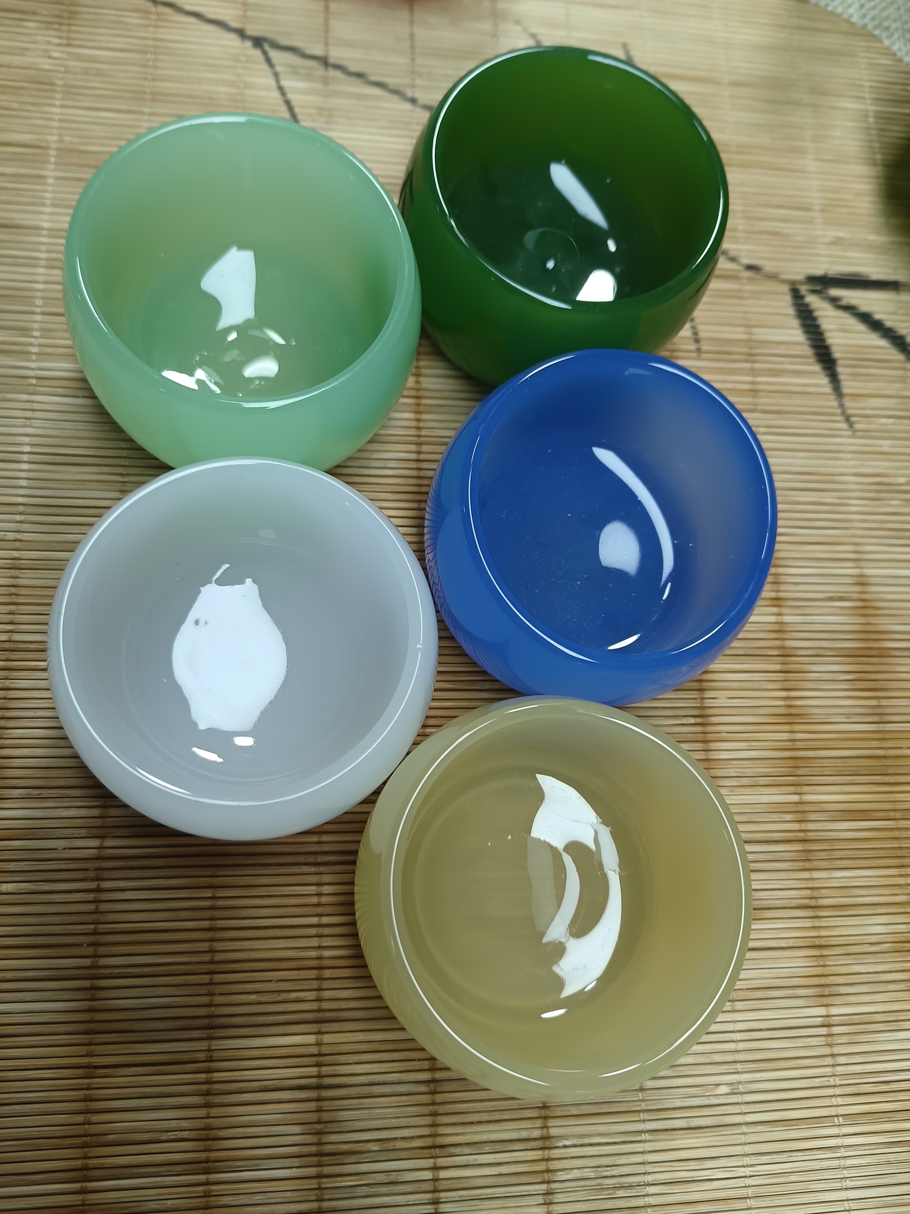 禅定杯加厚多色鎏金工艺白  黄  绿 蓝