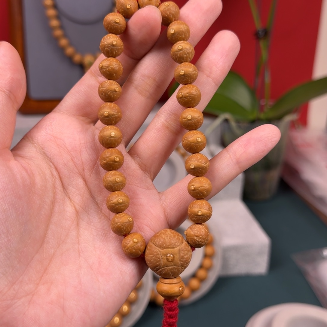 凤眼菩提手串Z***G10左右素串精品
