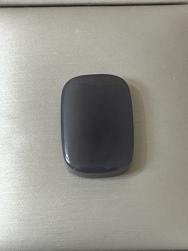 和田玉烟紫平安无事牌直径30·宽度21，