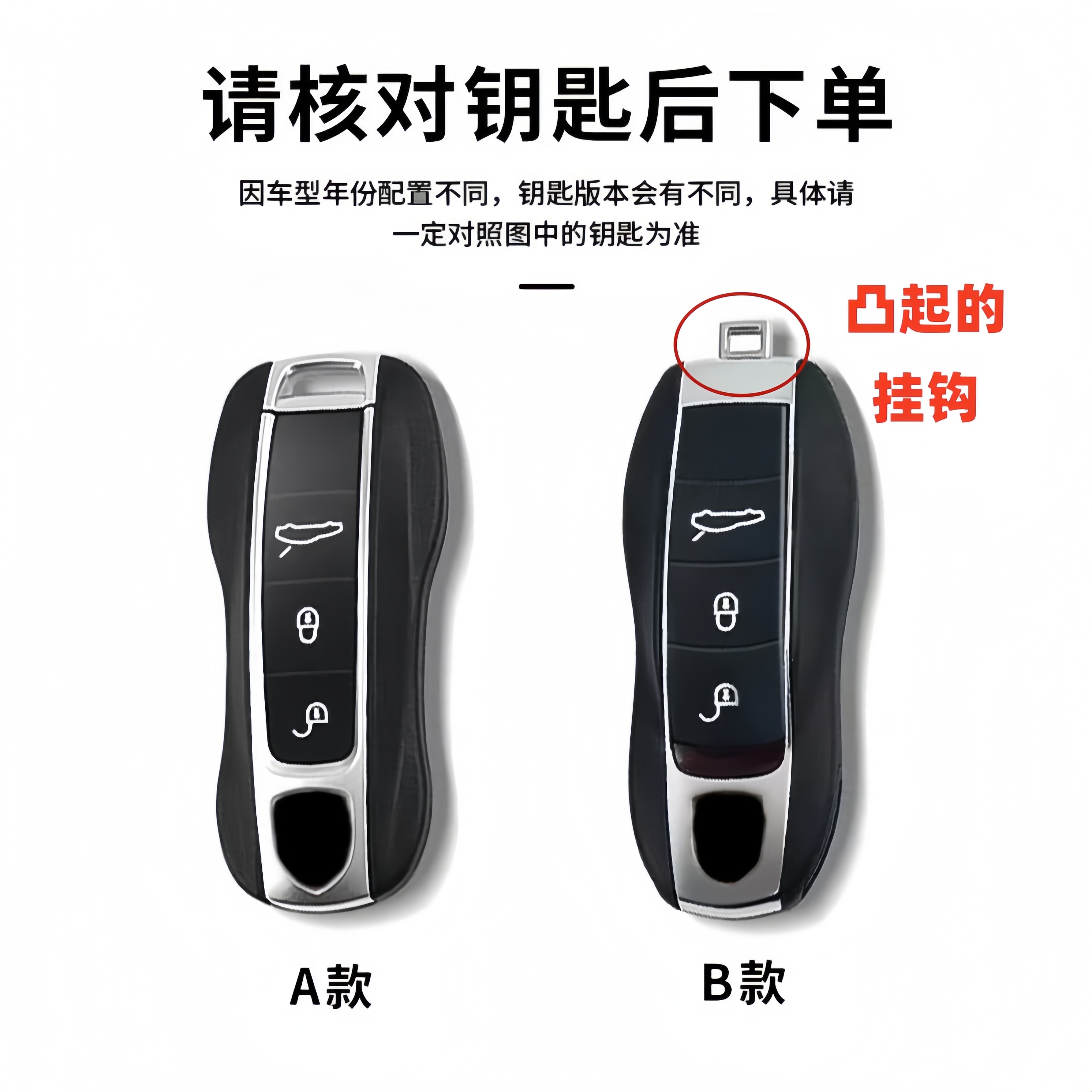 【保时捷】保时捷钥匙套新帕拉梅拉macan911钥匙壳718卡宴钥匙包女