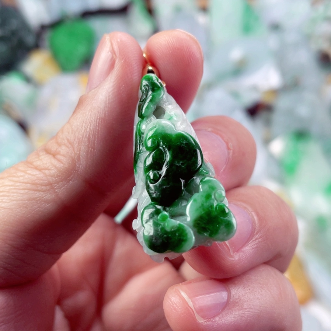 翡翠未镶嵌吊坠(不含链)