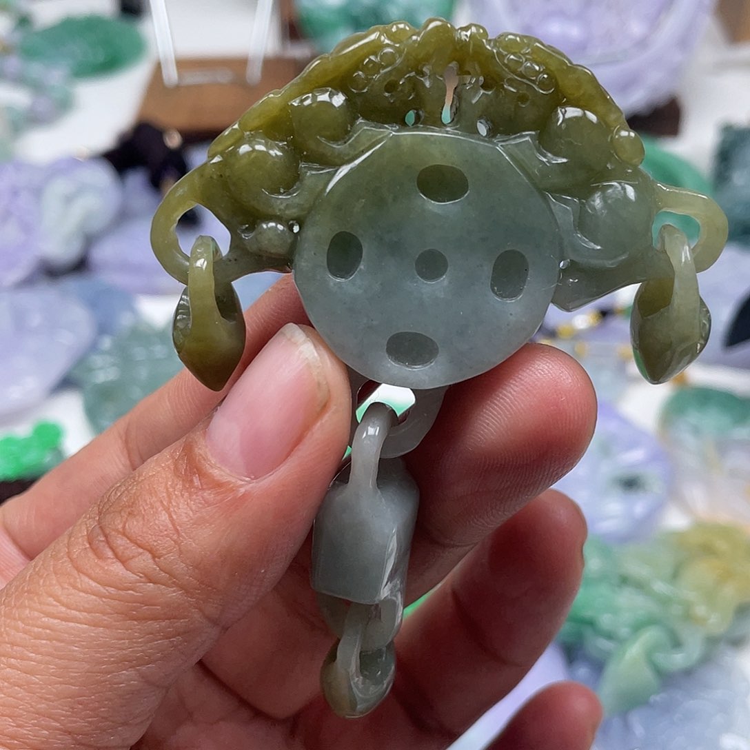 颈饰未镶嵌翡翠翡玉缘翡翠