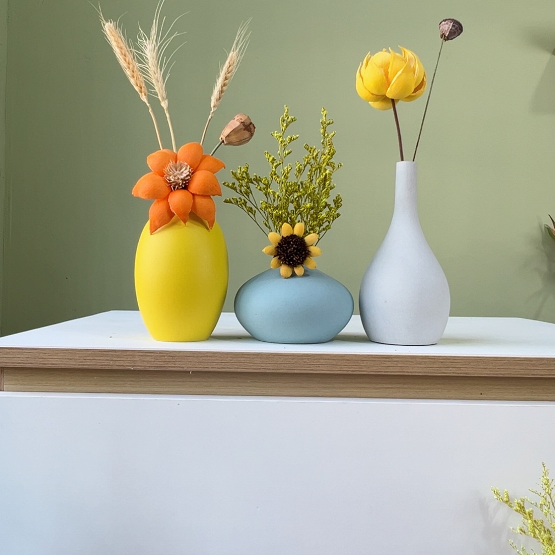 摆件花瓶带花高度20-30厘米左右