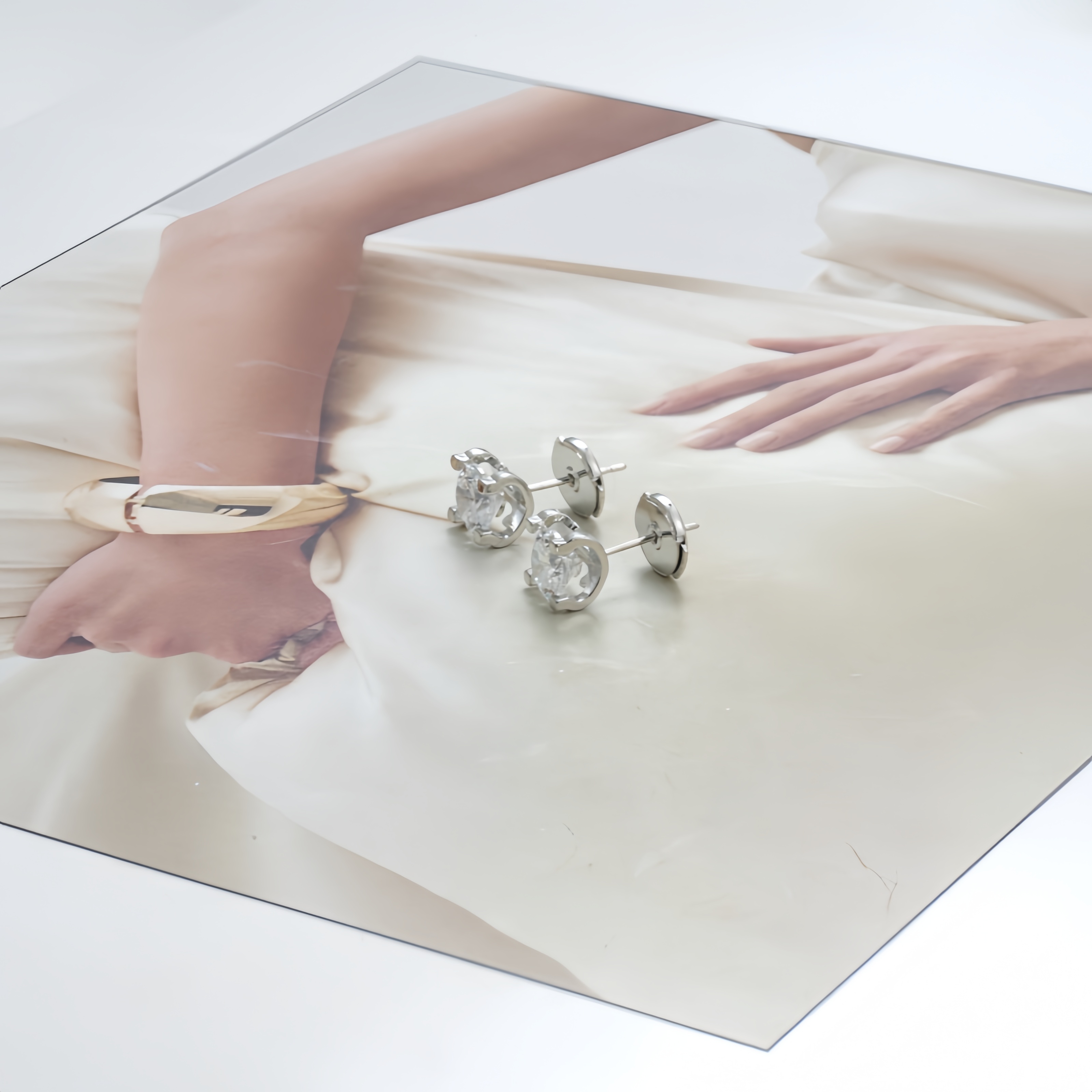 铜合金仿水晶耳饰 耳环9689