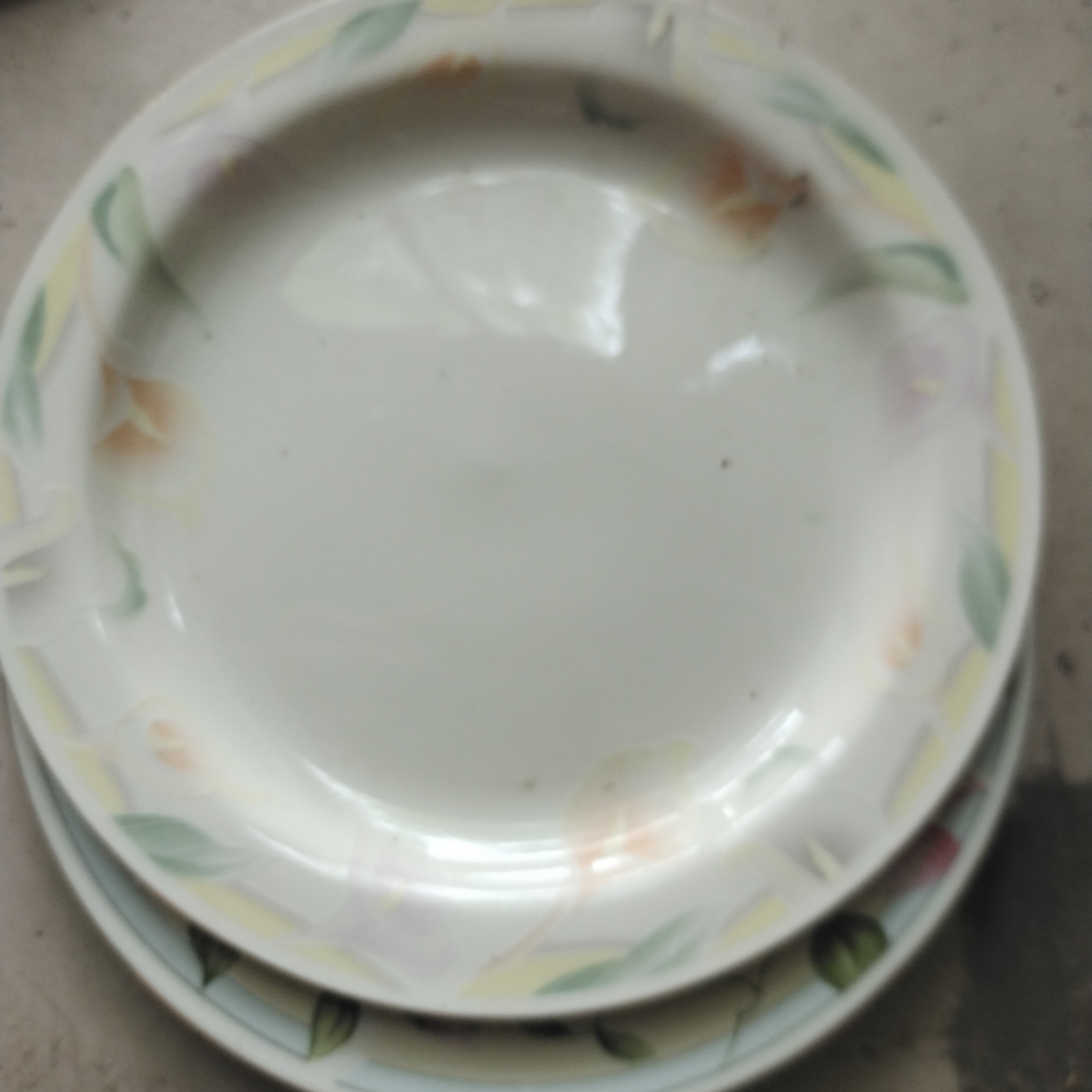 象牙瓷平盘两个！