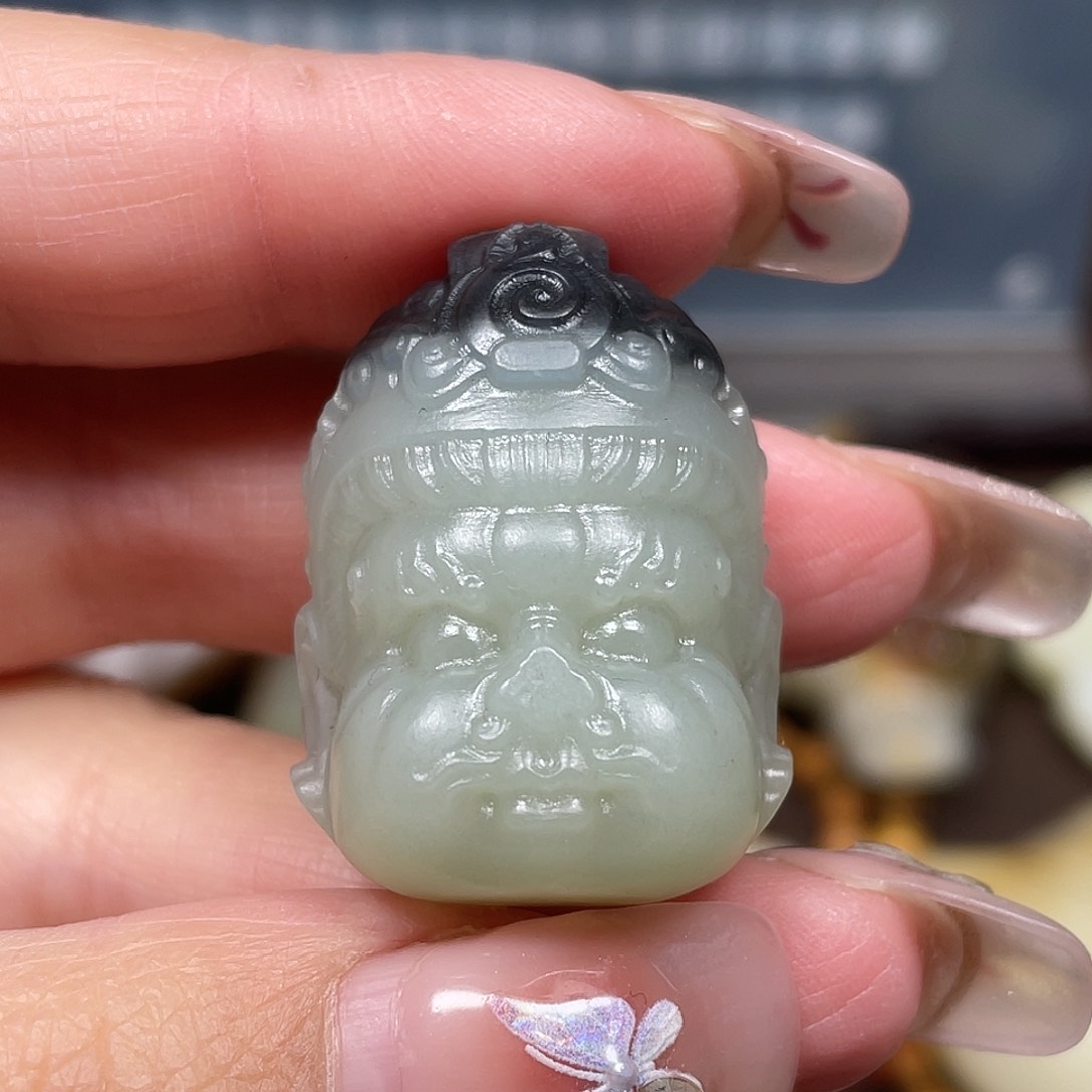 和田玉黄财神未镶嵌