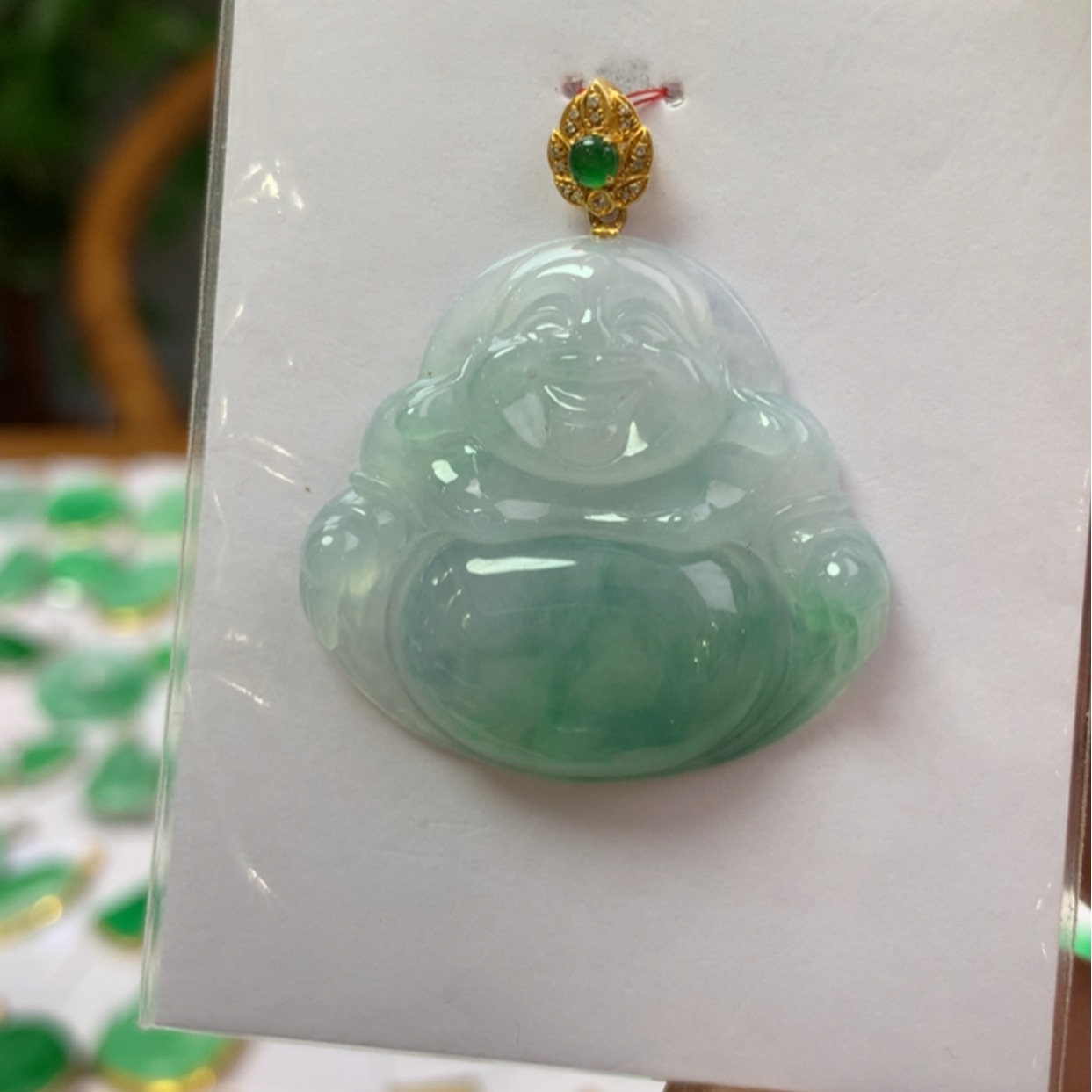 【闪购商品】翡翠颈饰18K金镶嵌翡翠
