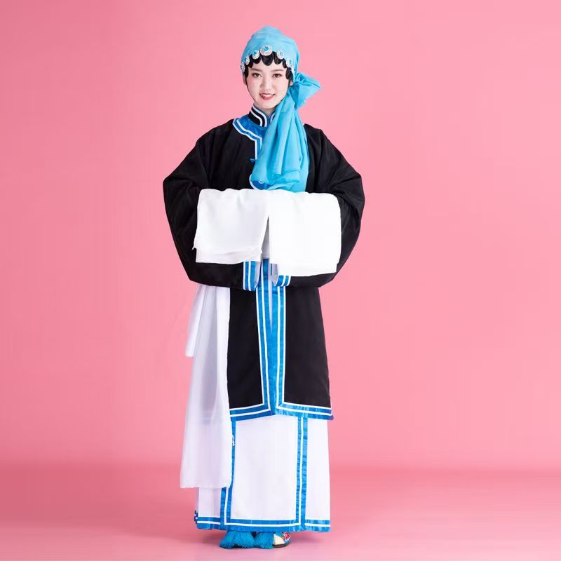 戏剧戏曲秦香莲花旦青衣戏服褶子半成品布料