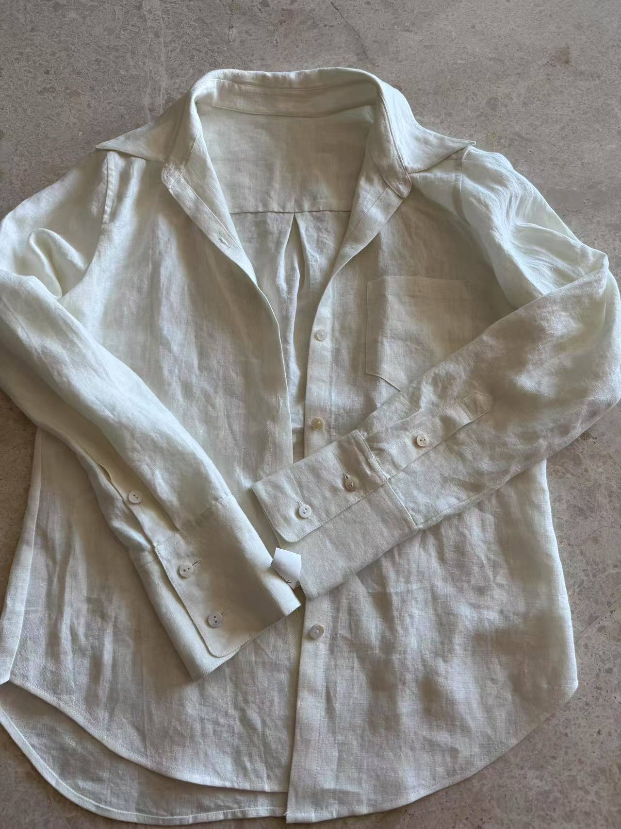 【福宝推荐】夏日新款 有机汉麻 正肩修身衬衣