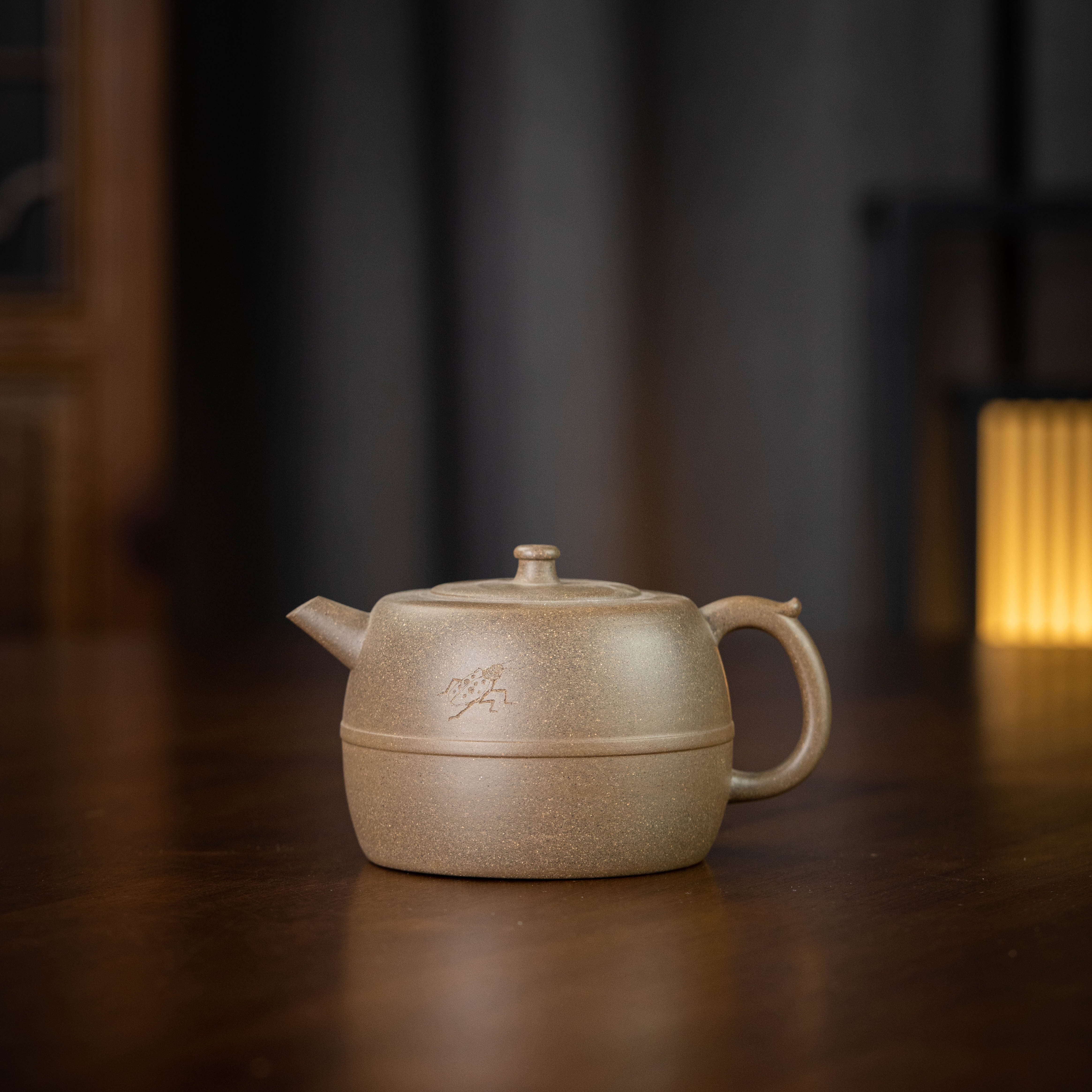 【珽仓破价】腰线井栏 许志健制 段泥 290CC紫砂壶家用泡茶茶具
