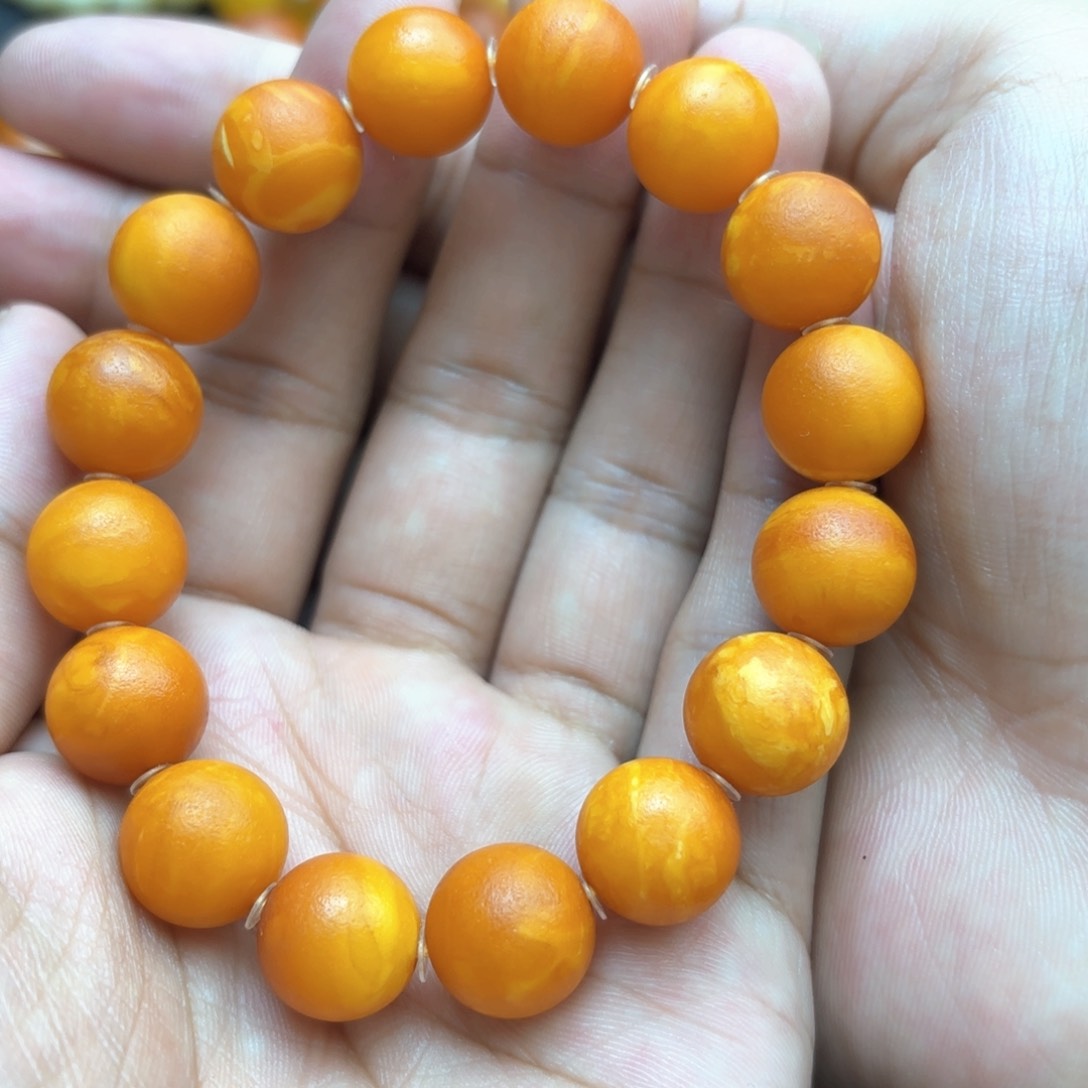 琥珀手链未镶嵌x****6蜜蜡