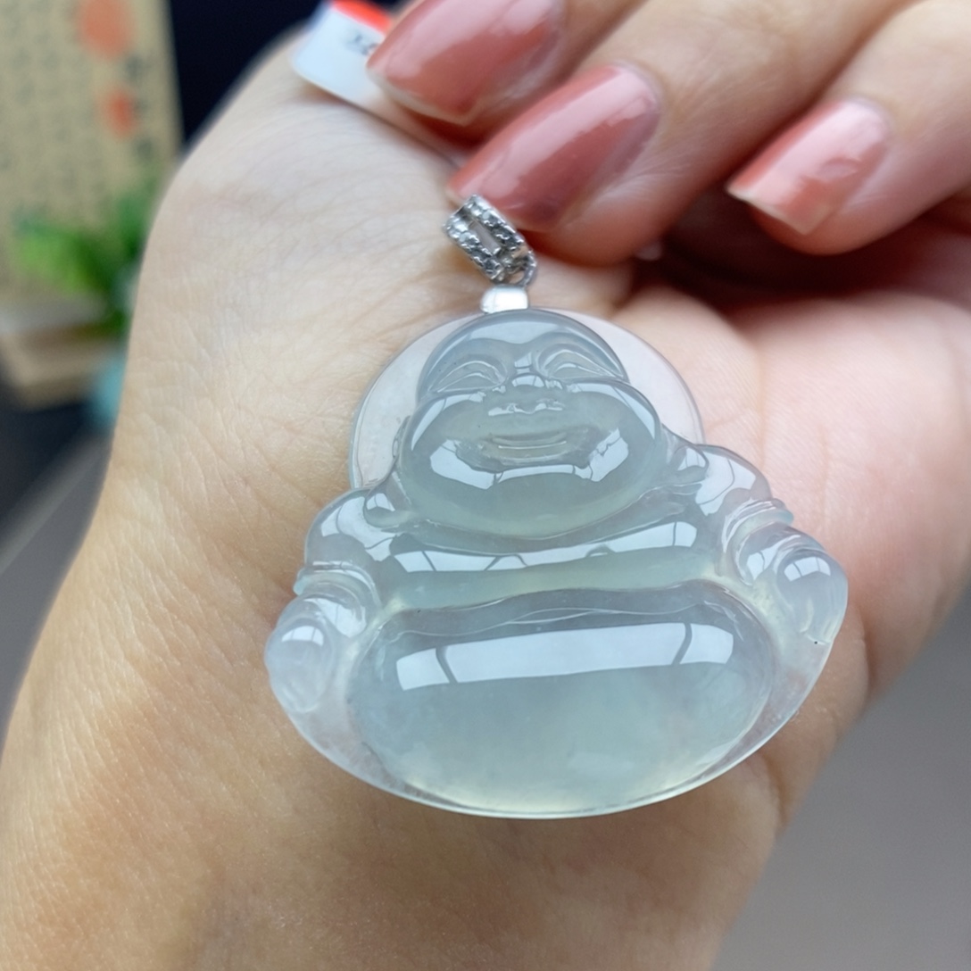 翡翠银S925镶嵌颈饰吊坠39