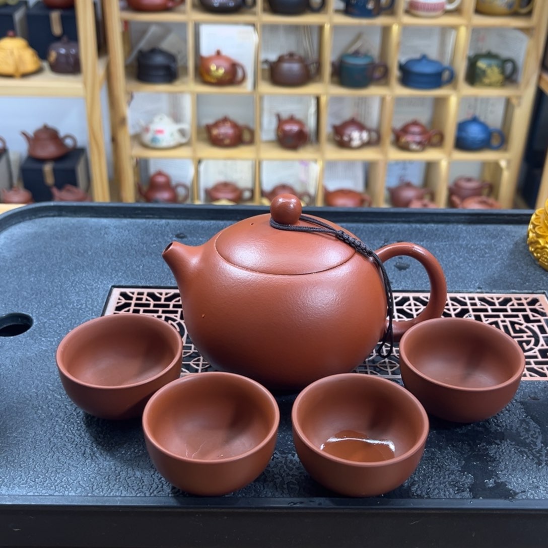 紫砂紫砂胖西施（一壶四杯）