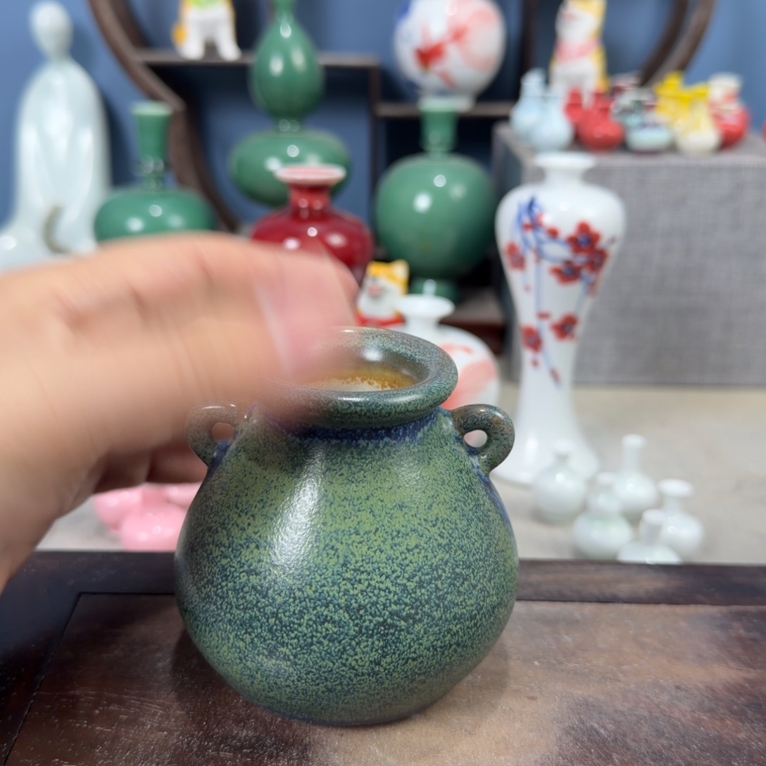 陶瓷手工小花器摆件