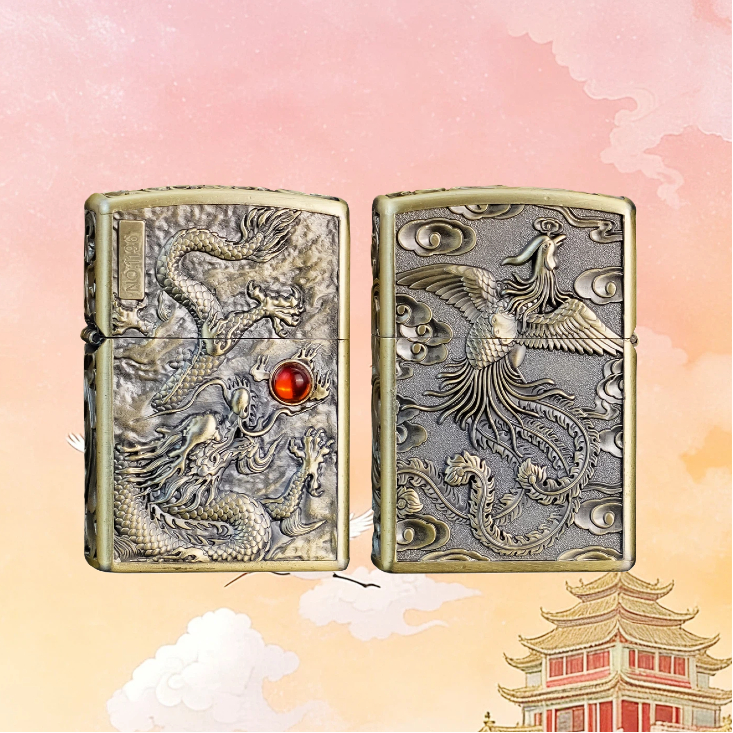 ZORRO佐罗宝石龙防风打火机男士送男友达人b17299无油