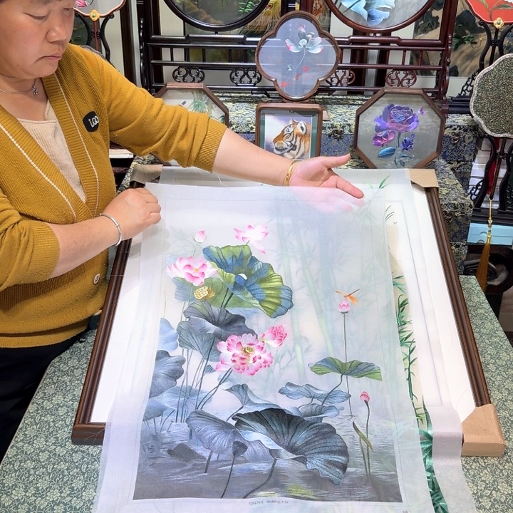 刺绣手工苏绣工艺制作技艺精湛