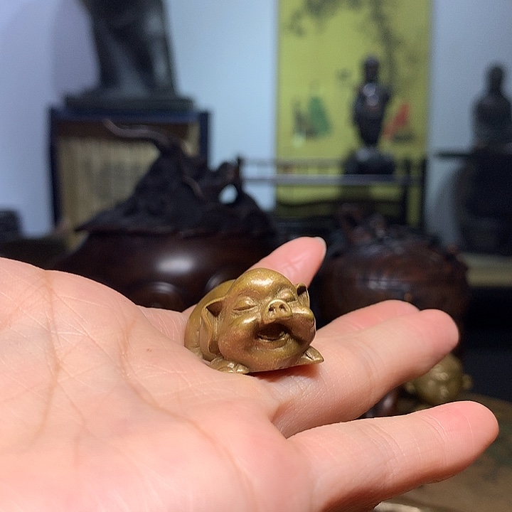 富***华铜茶宠 摆件 茶室空间
