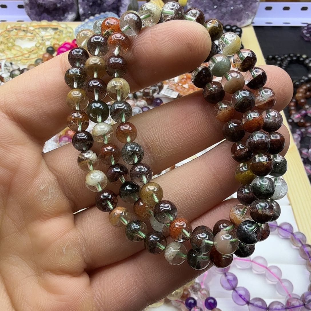 坐***模未镶嵌手链水晶天然