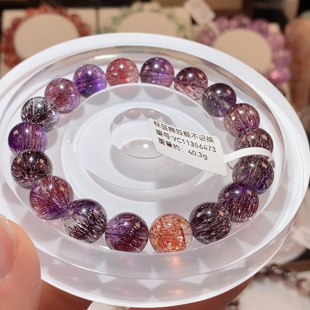 水晶手链未镶嵌J超七手链