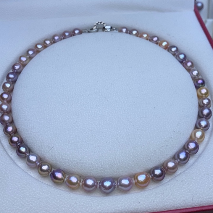 淡水珍珠项链未镶嵌L***曾8-9