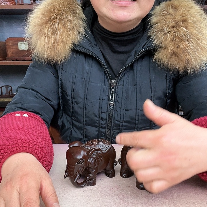 乌木类端景台小李子红木工艺品227