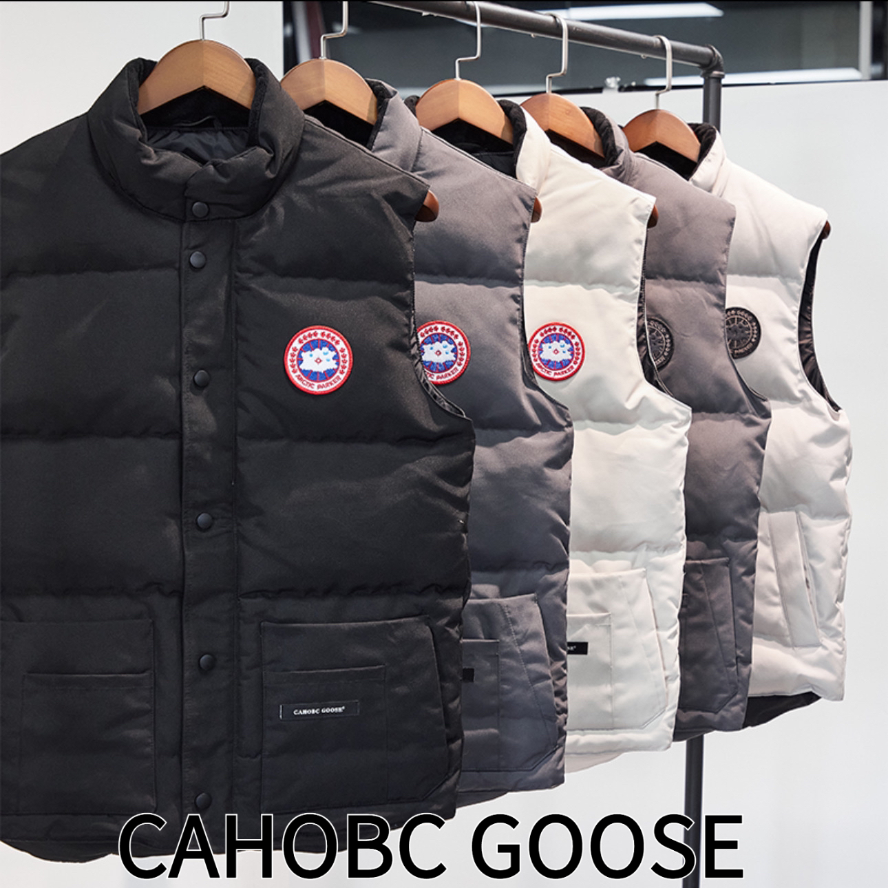 cahobc goose羽绒马甲外套男户外女款2025冬季新款加厚保暖秋冬款