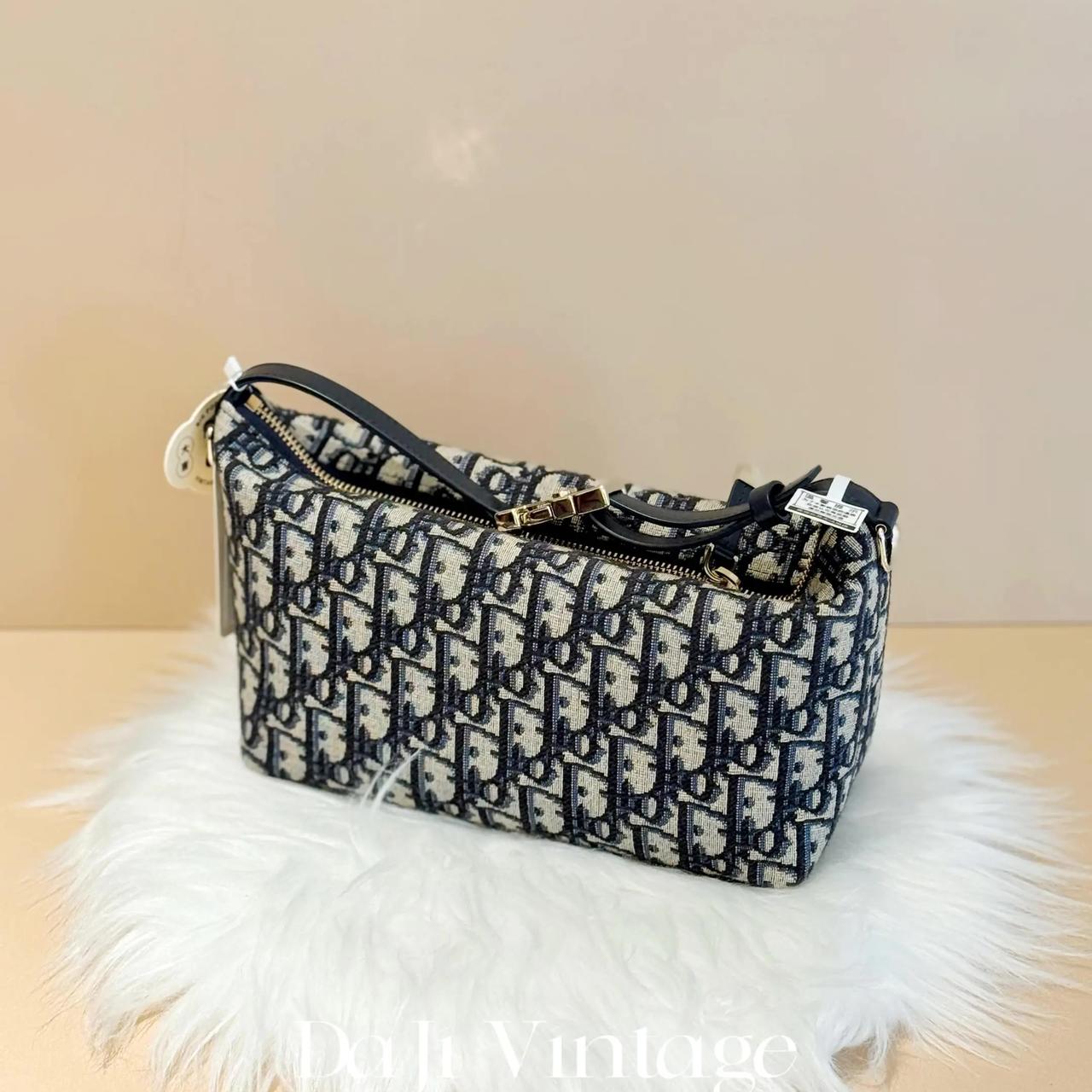 大吉中古/Dior迪奥老花中号饭盒手提包