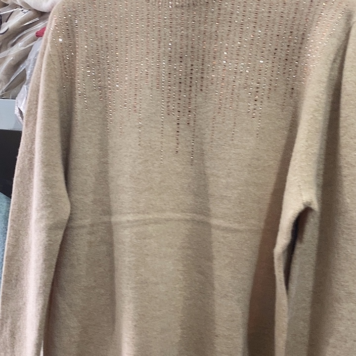 纯羊毛一线烫钻半高颜色随机