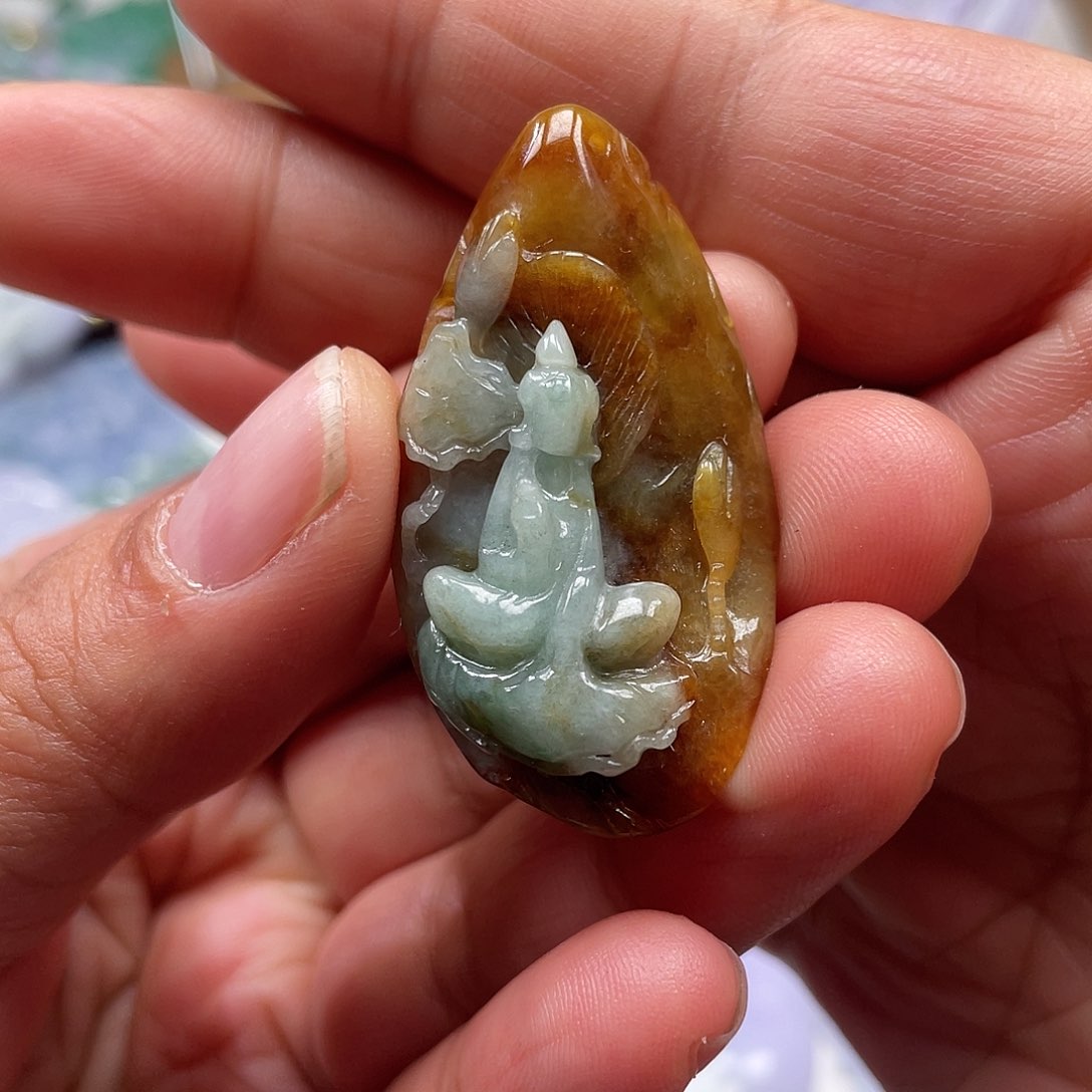 颈饰未镶嵌翡翠翡玉缘翡翠