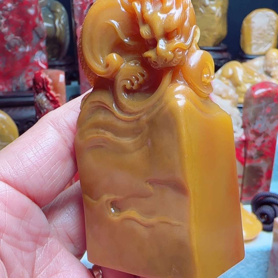 田黄石海*王田黄石印章