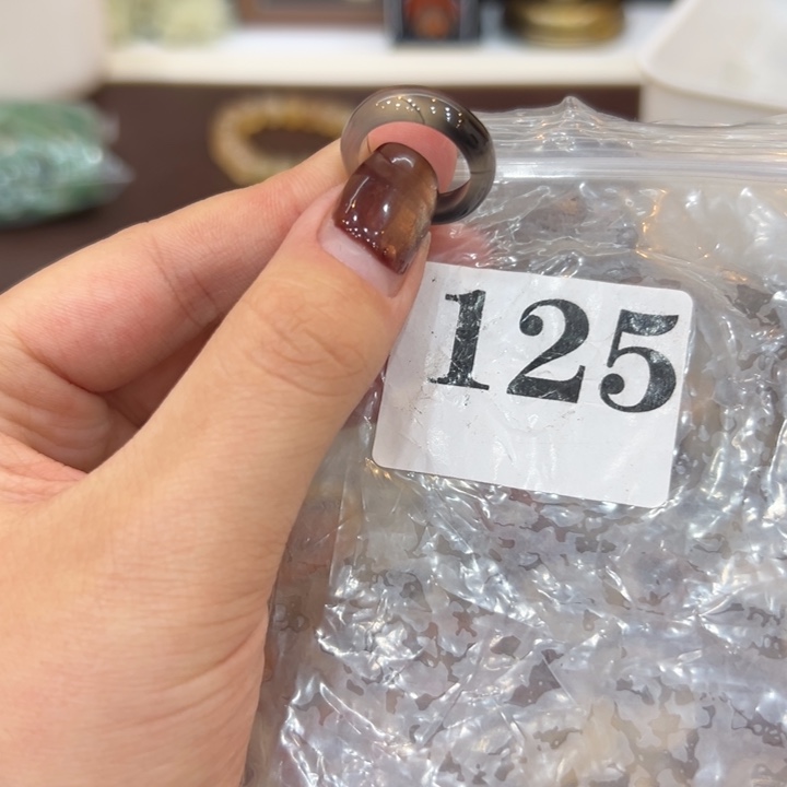 玛瑙/玉髓合金戒指125港7