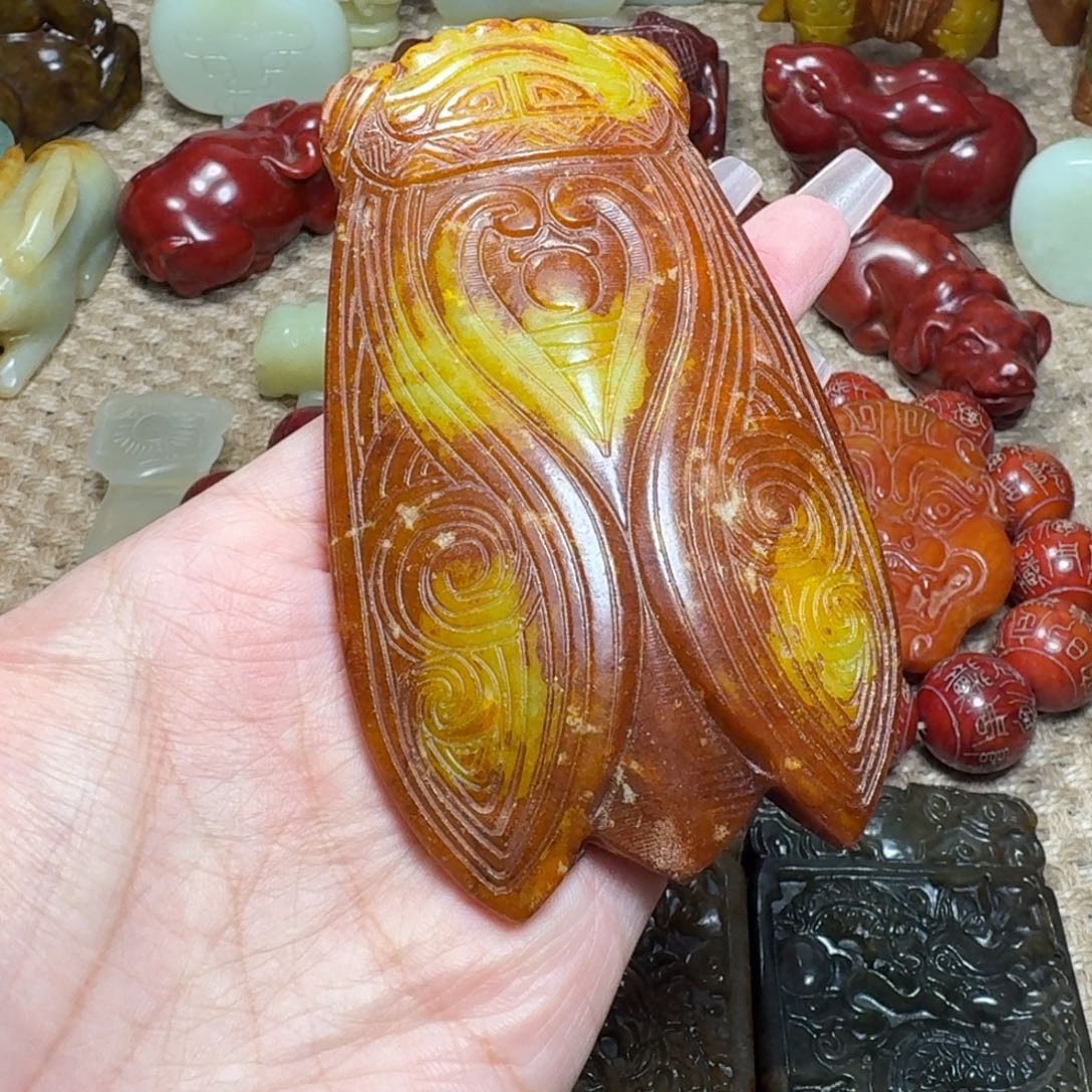 白玉菩提吊坠挂件